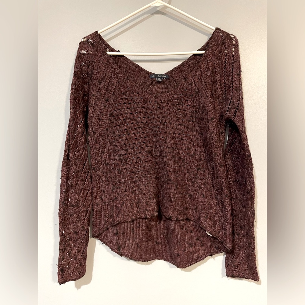 American Eagle Dark purple light weight sweater